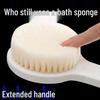 Long-Handle Soft Bristle Bath Brush Set with Exfoliating Bath Ball
