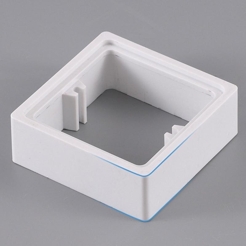 Single Socket Spacer Electrical Outlet Box Extender Single Gang Box Extender with Screws for Living Room School Office