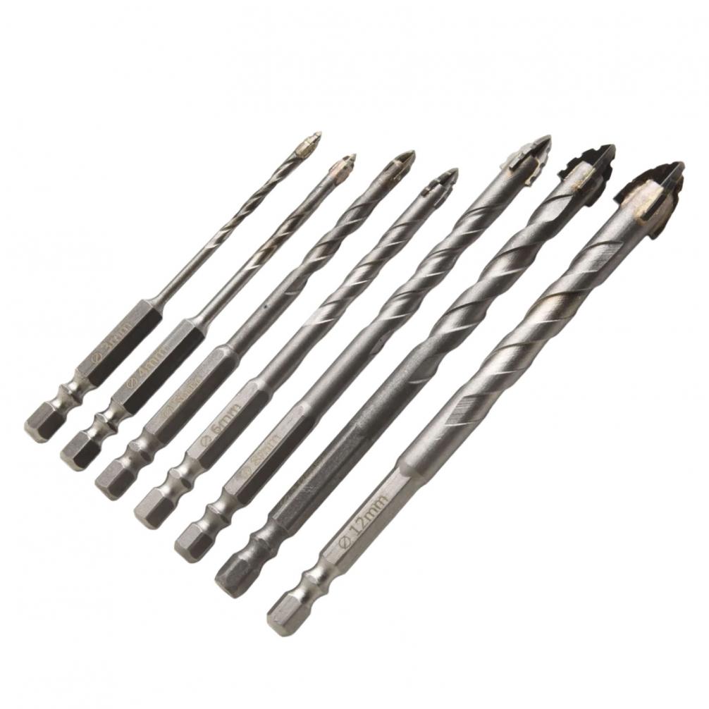 Multi Purpose Eccentric Drill Bit Set for Various Materials 7 pcs
