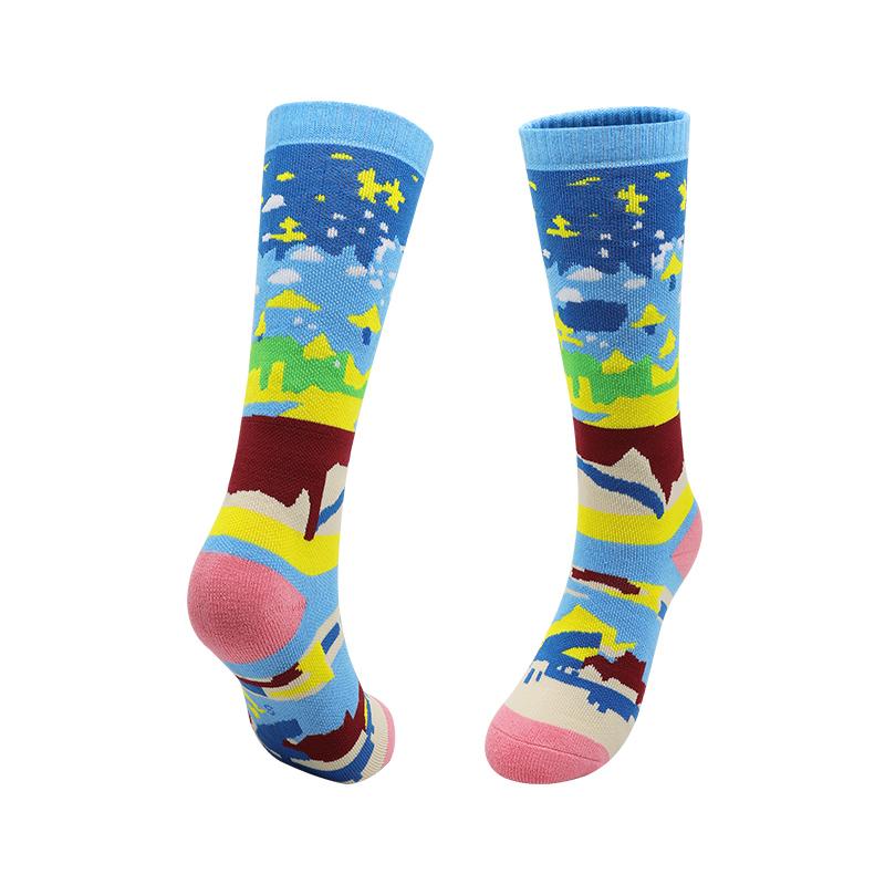 Professionelle Kinder Skisocken Baumwolle Dick Frotteesohle Warm Bequem Kältebeständig Verschleißfest Kinder Sport Skisocken