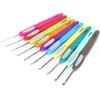 10 Stück Häkelset Kunststoff Rutschfest Farbgriff DIY Feine Spitze Handgewebt Pullover Werkzeuge
