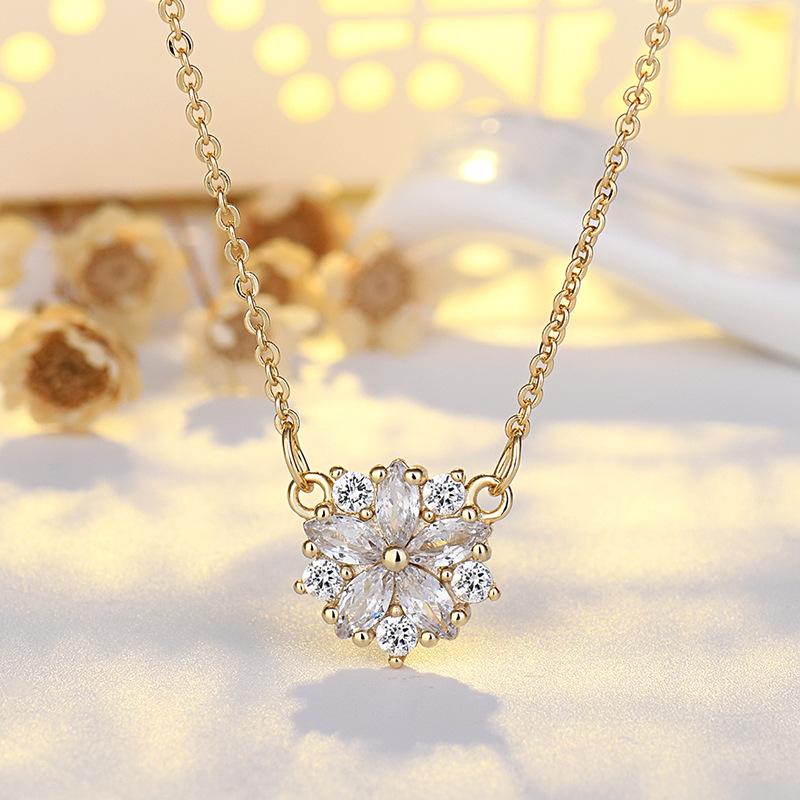 

Ожерелье Женский Темперамент Ключица Цепочка Цветок Кисточка Ожерелье Украшение