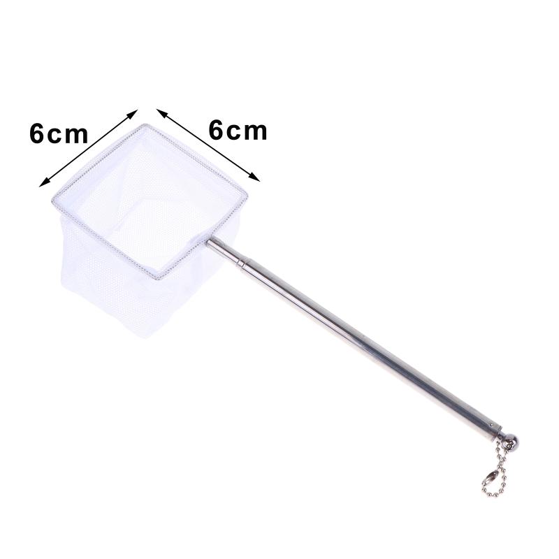 Stainless Steel Telescopic 3D Fish Net Fine Mesh Aquarium Fish Tank Fishing Net For Tropical Ornamental Fish Shrimp Tools