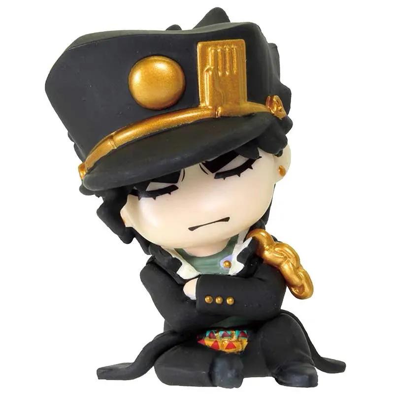 4 Stück/Set Jojo Stardust Crusaders Schulter Schlaffiguren Großer Kopf Chibi Jotaro Kakyoin Polnareff Iggy Anime Gashapon Spielzeug Geschenke