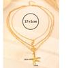Gold Starfish Pendant Necklace Pearl Shell Charm Chain Necklace Summer Collarbone Necklace