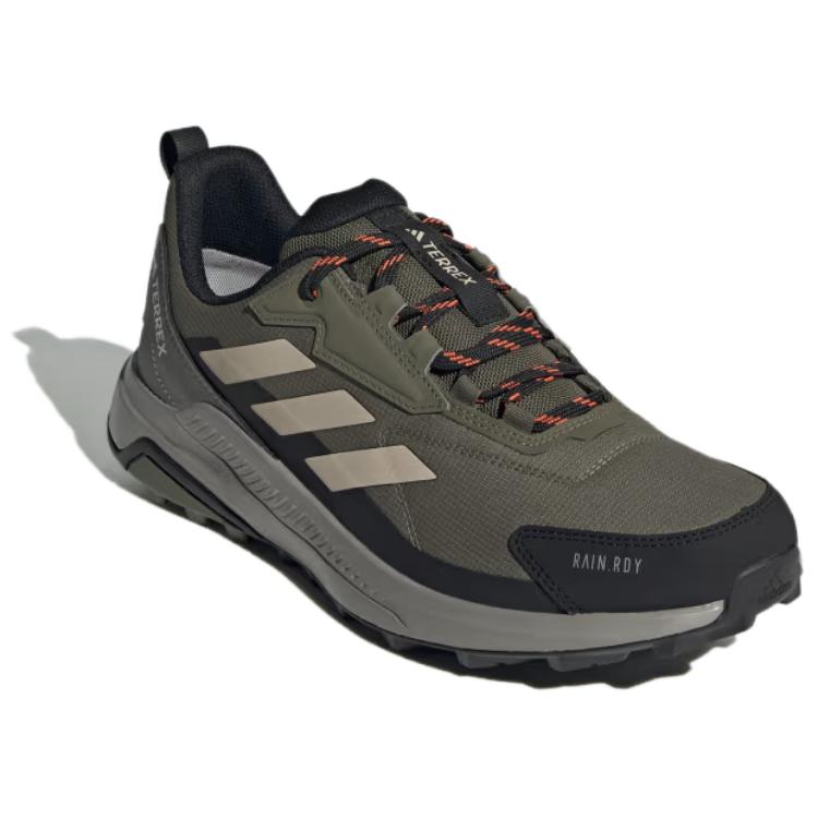 Adidas Terrex Anylander Comfortable Slip-Resistant Durable Waterproof Low-Top Hiking Shoes Men Hiking Shoes Olive-Green ID0900
