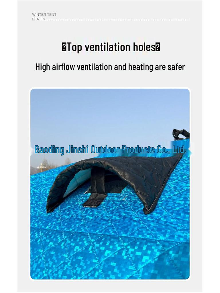 Instant Setup Multi-Person Winter Fishing Tent - Warm, Cold-Proof, Thickened with Four Corner Design