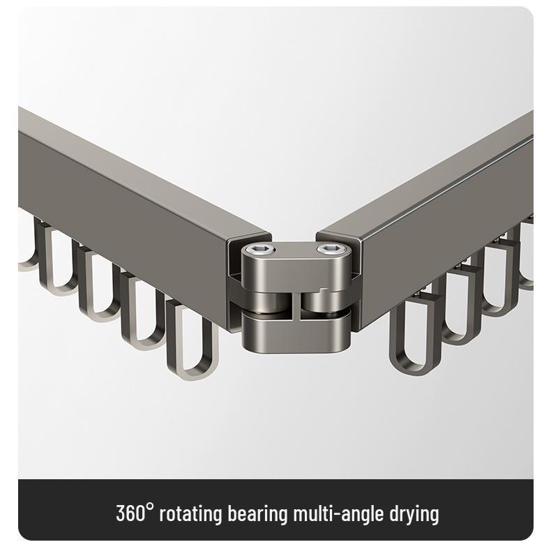 Retractable Folding Indoor Clothes Drying Rack for Balcony and Bathroom