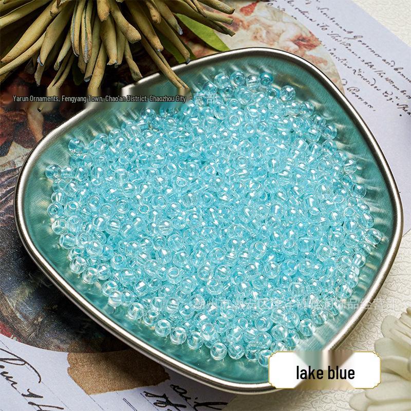 4mm Gold-Revealing Glass Rice Beads for DIY Jewelry: Bracelets, Necklaces, Hairpins, Tassels