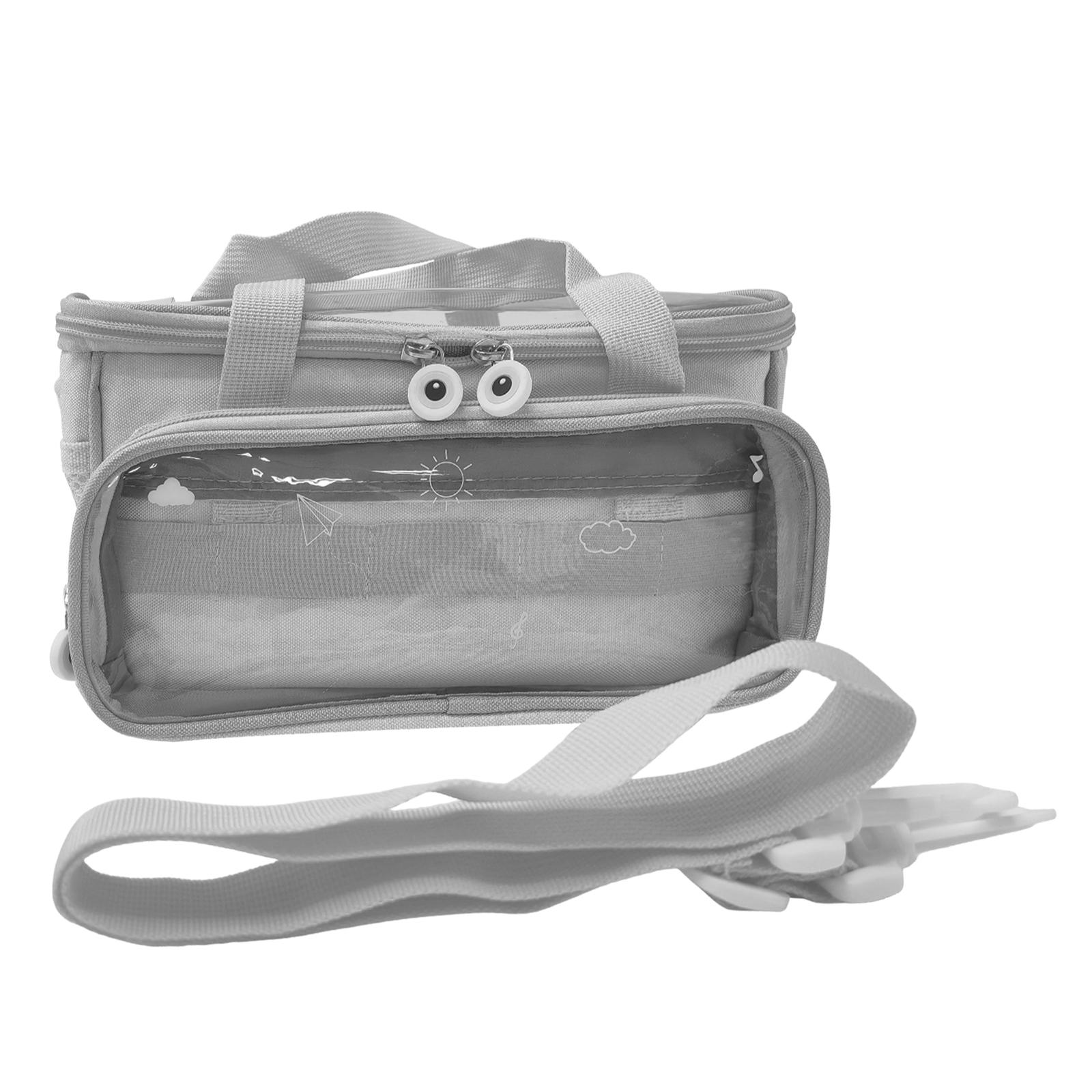 

Portable Travel Storage Organizer Bag with Zip and Adjustable Strap Carrying Box Compatible for Toniebox 2 & 1 Starter Set сірий