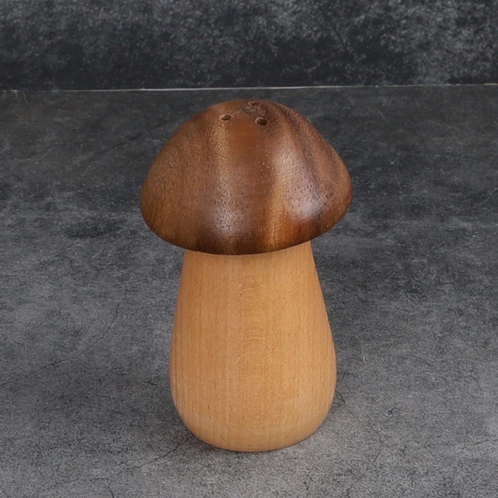 Wooden Toothpick Holder Personalized Mushroom Simple Toothpick Box Japanese Creative Cute Household Toothpick Jar Kitchen Tool