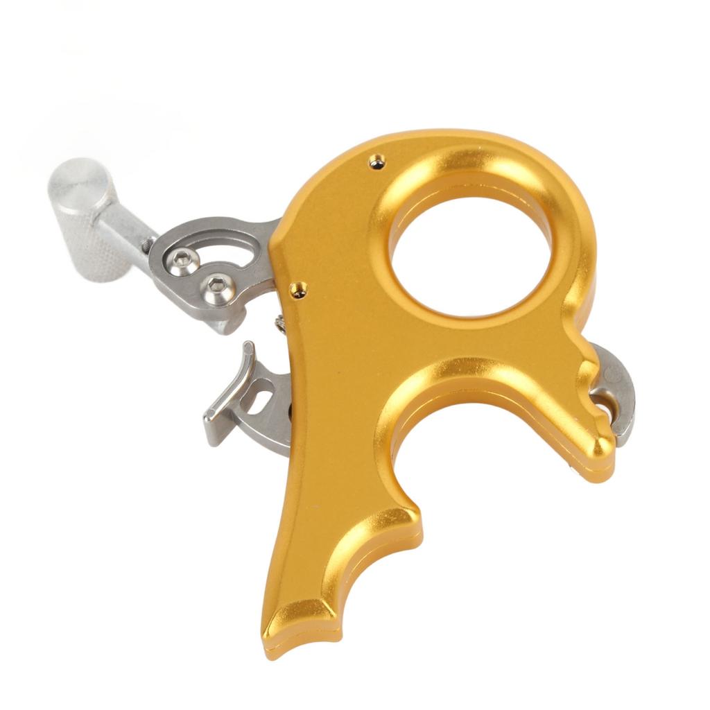 Archery Release Aids 3 Finger Grip Thumb Caliper Trigger for Compound Bow Accessory (Black )