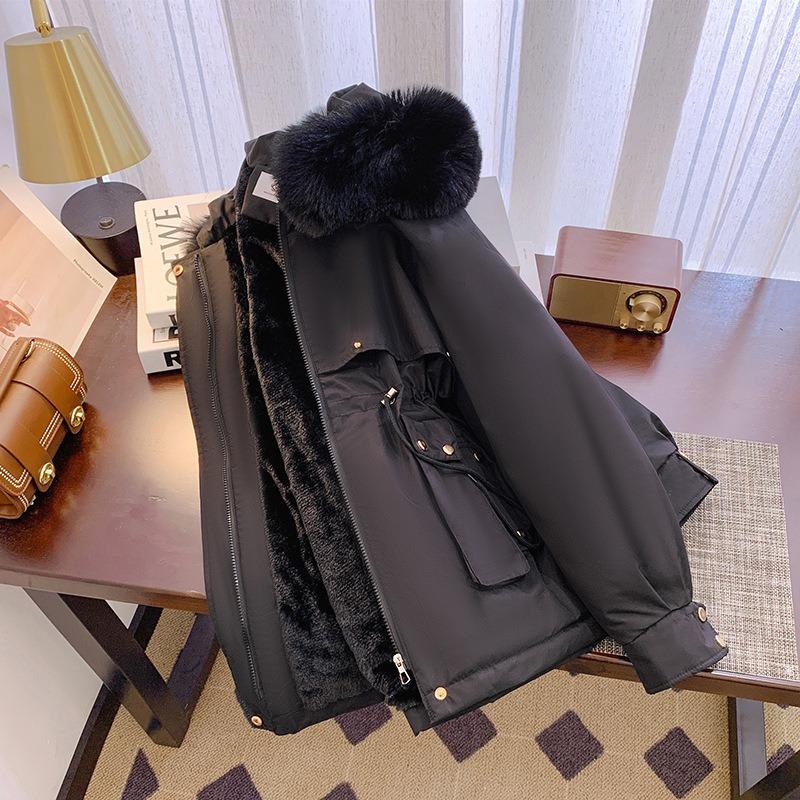 Winter Cotton Clothes New Cotton Thickened Pie Overcome Women's Small Cotton Coat Short Hooded Cotton