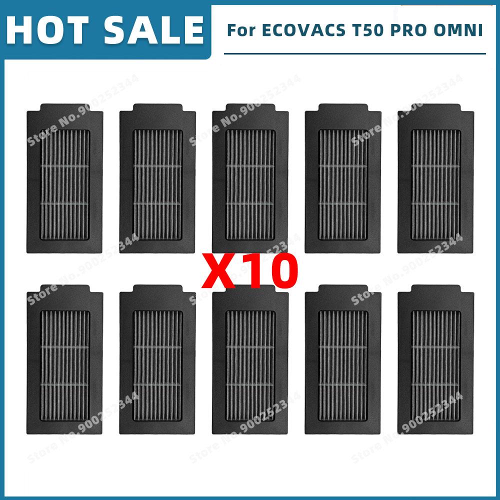 Compatible For ( ECOVACS T50 OMNI / T50 PRO OMNI ) Replacement Parts Accessories Main Side Brush Hepa Filter Mop Cloth Dust Bag