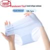 Wash-Free Ice Silk Antibacterial Mid-Waist Briefs