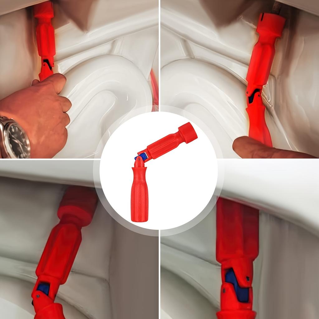 [Cheie Universală pentru Scaun de Toaletă 10/13/17mm] Instrument Profesional din Plastic de Înaltă Rezistență pentru Scaun de Toaletă, Rotație Universală, Mâner Anti-Alunecare, Mecanic
