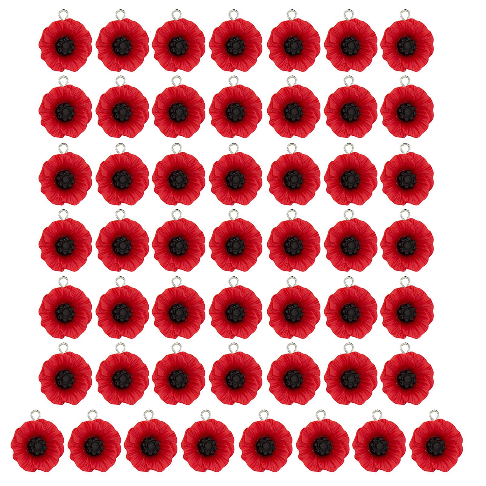 

Упаковка из 50 искусственных цветов без стеблей, искусственные кукурузные маки, цветочные головки, элегантные цветы для поделок и украшений M