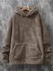 Autumn & Winter Slim Long-sleeved Coral Velvet Personality Wind Casual Men's Hooded Sweater Moisture Wicking Comfortable Skin-friendly Breathable Tops
