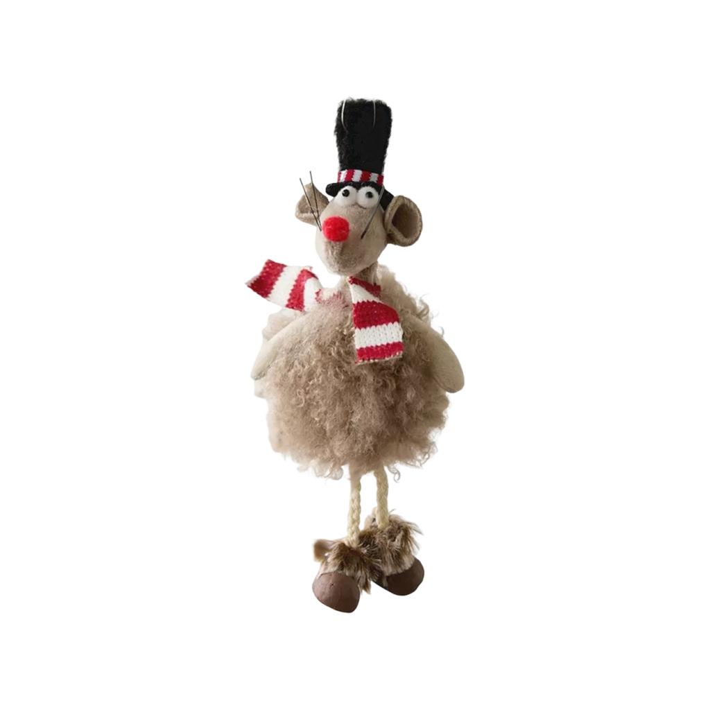 Cute Mouse Pendant Plush Doll Christmas Tree Ornament Christmas Decorations