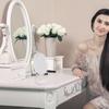 FRCOLOR Tabletop Vanity Stand Antique Freely Adjustable Makeup Tabletop Stand Princess Oval Mirror, Double-Sided Mirror, Mirror, Style, Rotating,