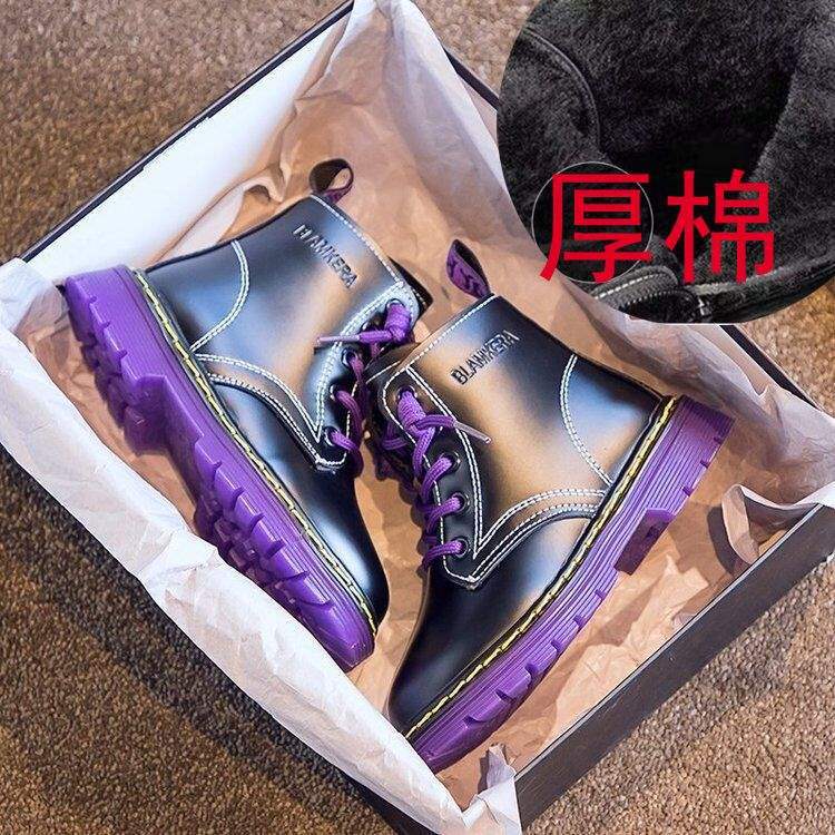 Girls Martin Boots 2025 Autumn and Winter New Children's Two Cotton Shoes Velvet British Style Short Boots Cotton Boots