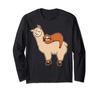 Sloth Riding Llama Adorable Fluffy Lama Sleepy Sloth Pals Long Sleeve & T-Shirt