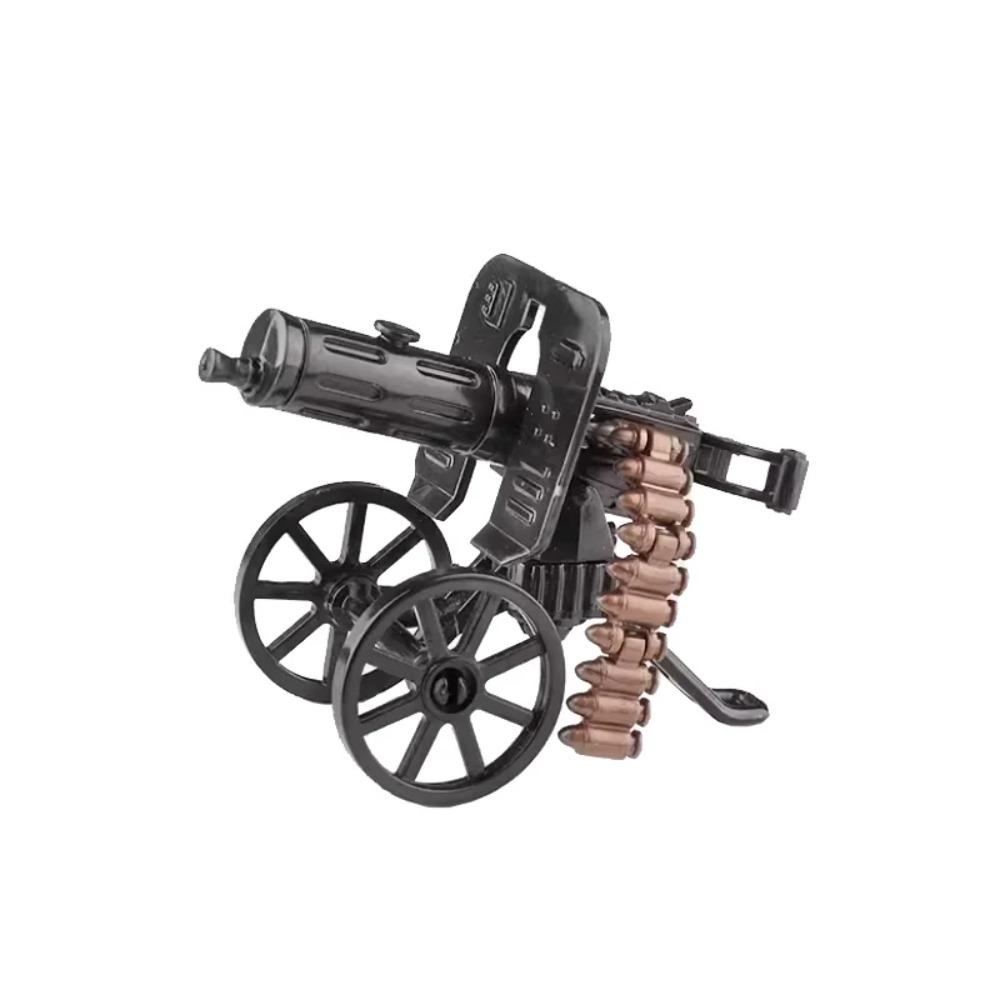 Vojenský MOC Stavebnice zbraní Těžký kulomet Gatling M19 NSV Figurky Dělostřelectvo Odminovací Pistole Kulka Hračka Dárek K013