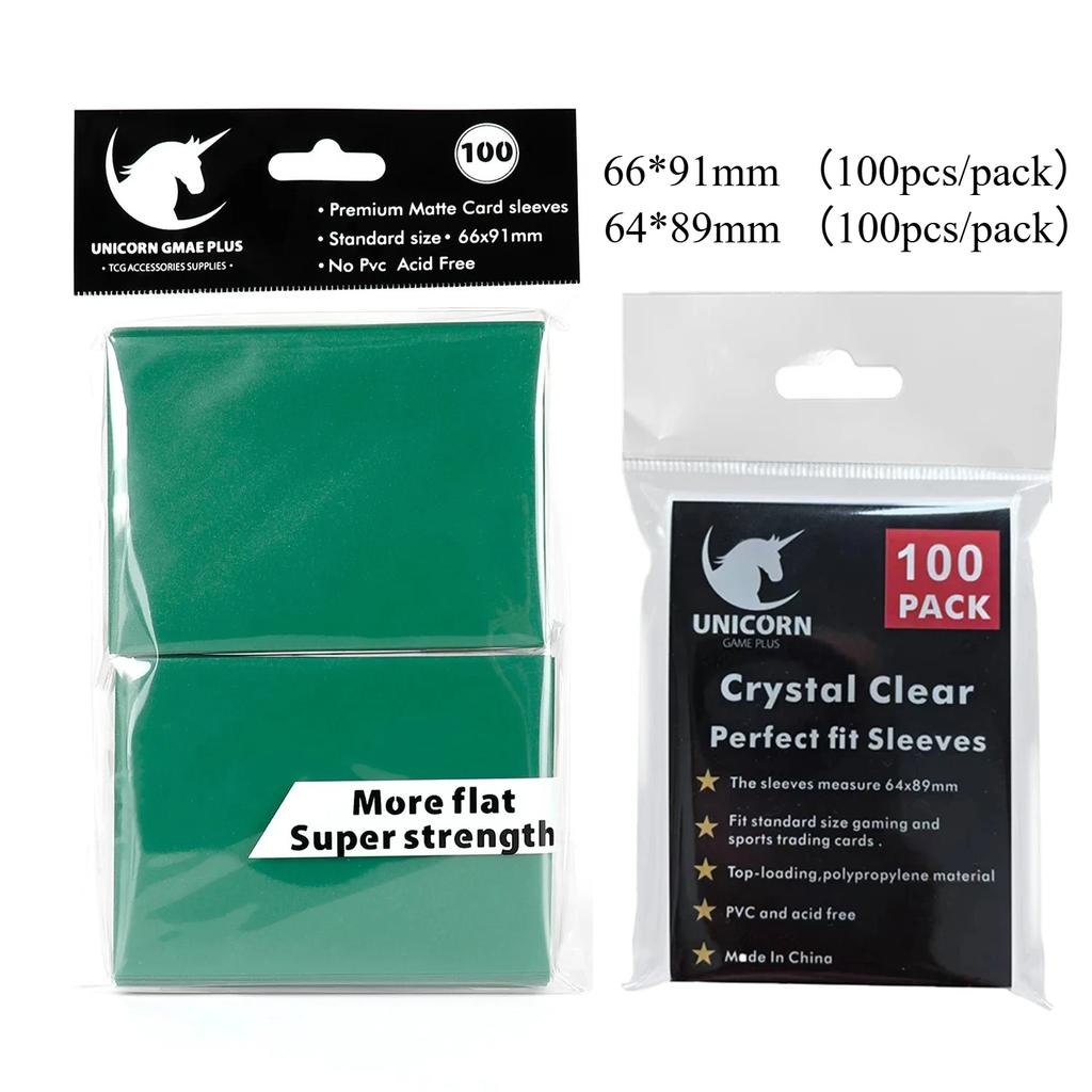 200 PEZZI Buste Standard per Carte da Gioco Carte Collezionabili Buste Doppia Strato Opache per Pokemon MTG Baseball Sport Card Gioco da Tavolo