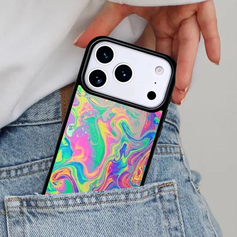 

Hippie Trippy Psychedelic Message Abstract Phone Case for iPhone 16e 15 14 13 12 17 Pro Max Plus Air 17pro Cover Coque iPhone 14 Pro Max