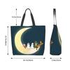 Moomin Tote Large Capacity Tote 50cm Wide X 40cm High X 15cm Perfect for Use As a Makeup Eco Convenience Store or Shopping Lightweight and Durable