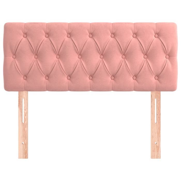 VidaXL Tête de Lit Meuble de Chambre à Coucher Accessoire de Lit Simple Tête de Cadre de Lit Intérieur Rose 100x7x78/88 cm 346339
