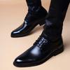 Large Size Men's Casual Leather Shoes TEMU Non-slip, Comfortable and Lightweight Lace-up Versatile Men's Leather Shoes