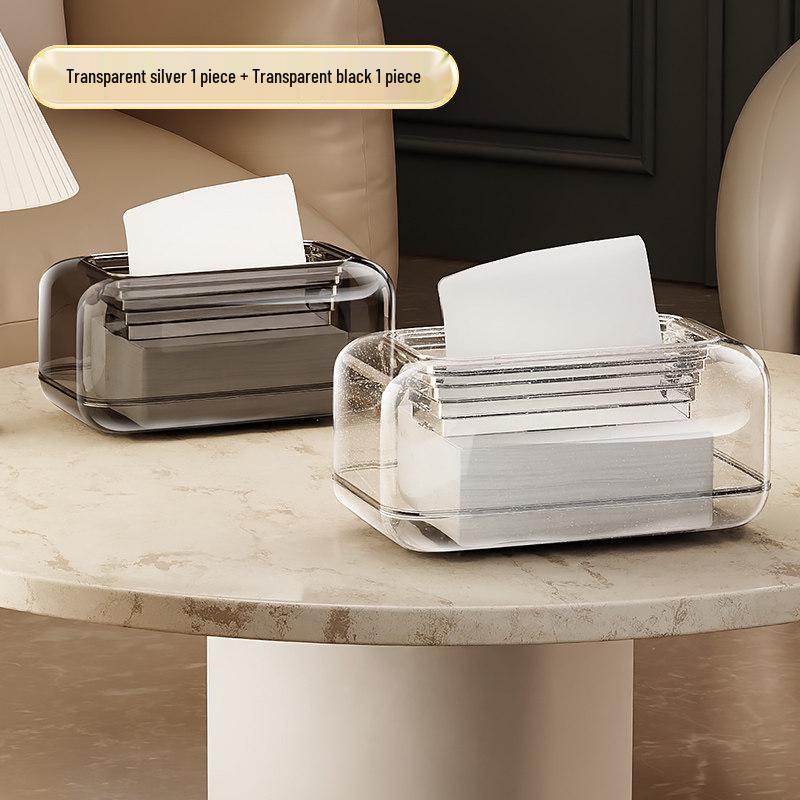 Japanese Black Luxury Automatic Tissue Box for Living Room and Bedroom