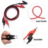 2pcs 1M Double End Test Lead Wire Line Electrical Voltage 4mm Banana Plug Alligator Clip Crocodile 15A Multimeter DIY Test Wires