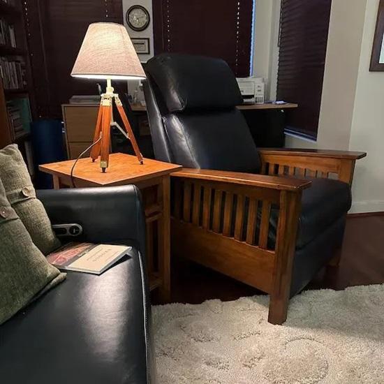 

Wooden Tripod Lamp with Jute Shade Unique Table Lamp for Bedroom Office Decor Perfect