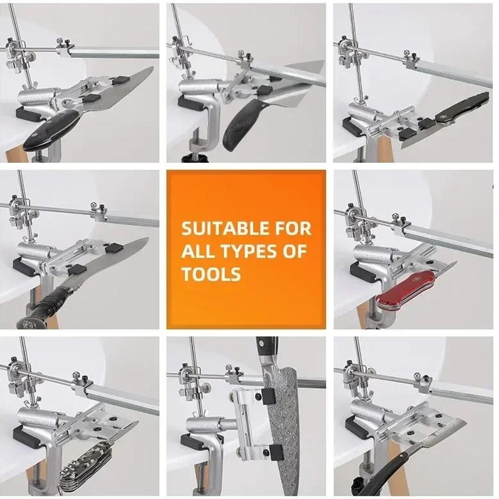 Nou RUIXIN PRO RX 009 Ascuțitor de cuțite cu unghi fix Accesorii pentru ustensile de bucătărie Ascuțitor de cuțite Piatră de ascuțit Piatră de ascuțit