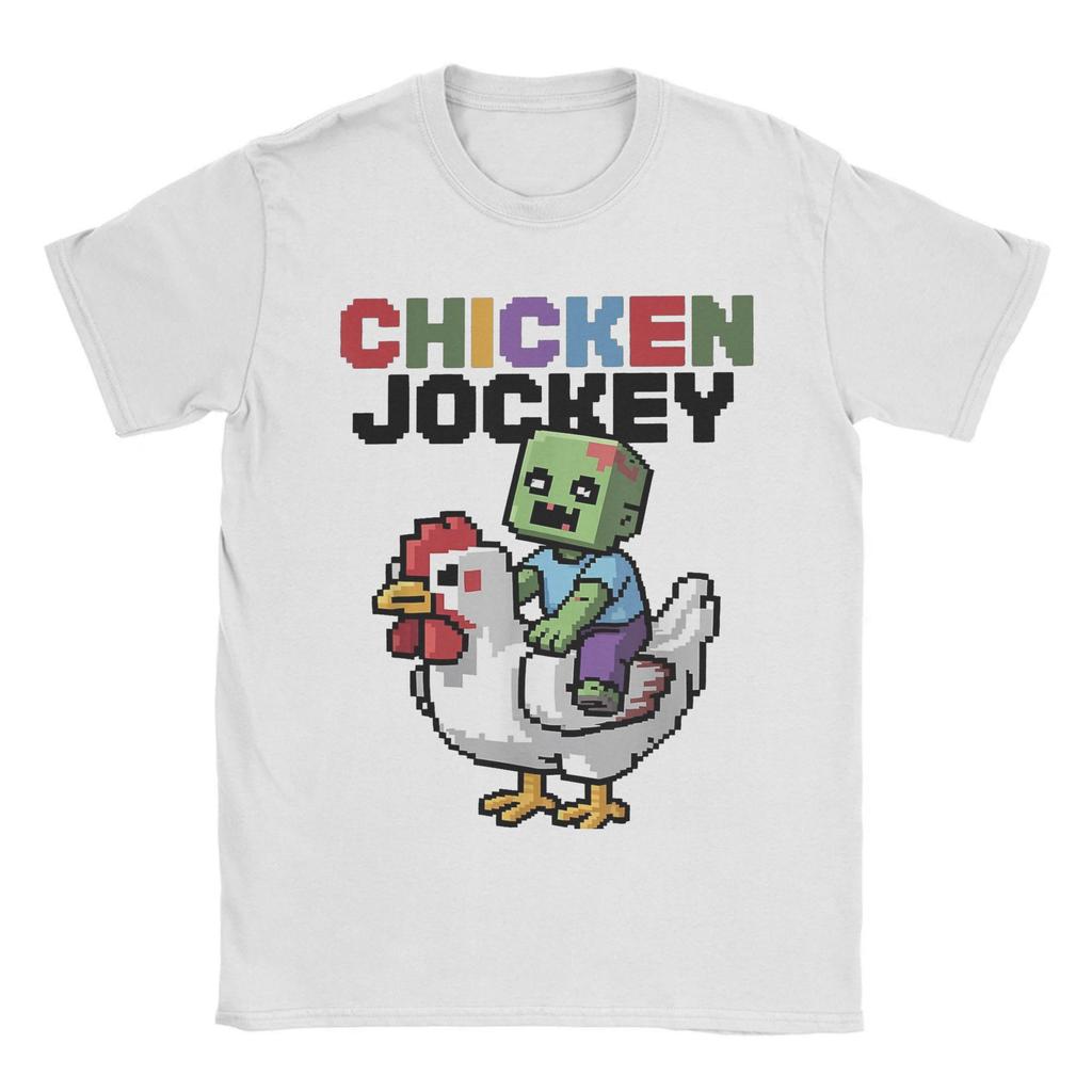 Printed Steve's Lava Chicken Pixel 2025 Movie T Shirt for Men Women 100% Cotton Tee Shirt Short Sleeve Clothing