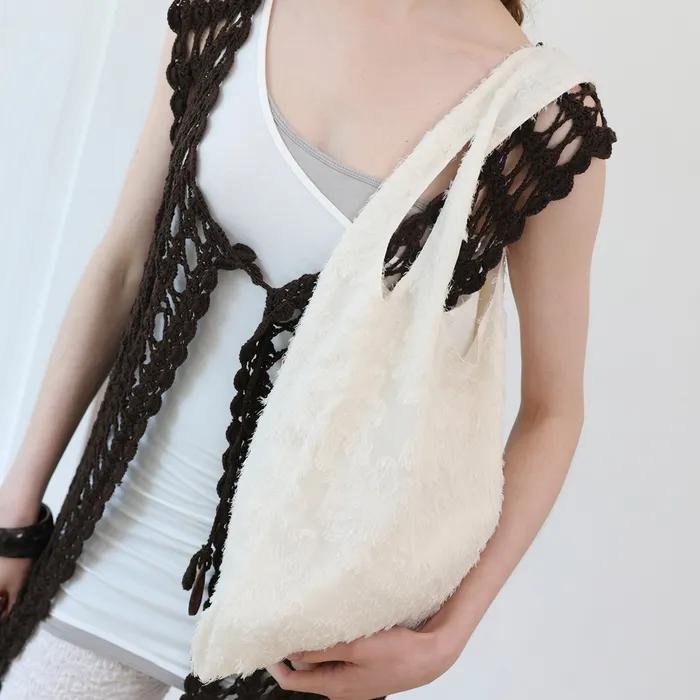Lace Market Bag_Beige