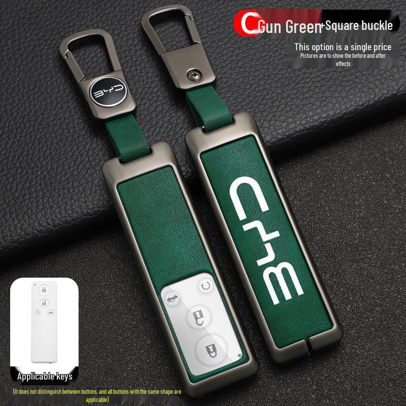 Compatible BYD G5 Car Key Case Cover (2016-2018 Models), High-End Suri Metal Shell.
