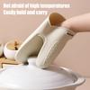 1Pc Thickened Silicone Oven Mitts with Non-Slip Texture Heat-Resistant Gloves for