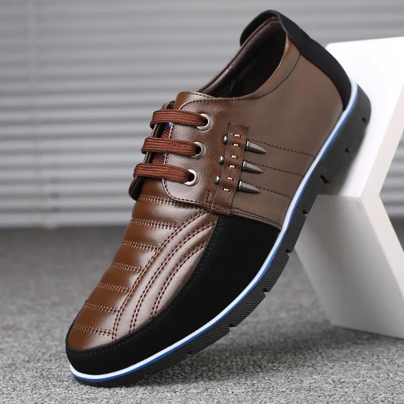 Fashion Men Genuine Leather fur Shoes High Quality Elastic Band Fashion Design Solid Tenacity Comfortable Men's Shoes Big Sizes 2025 s34