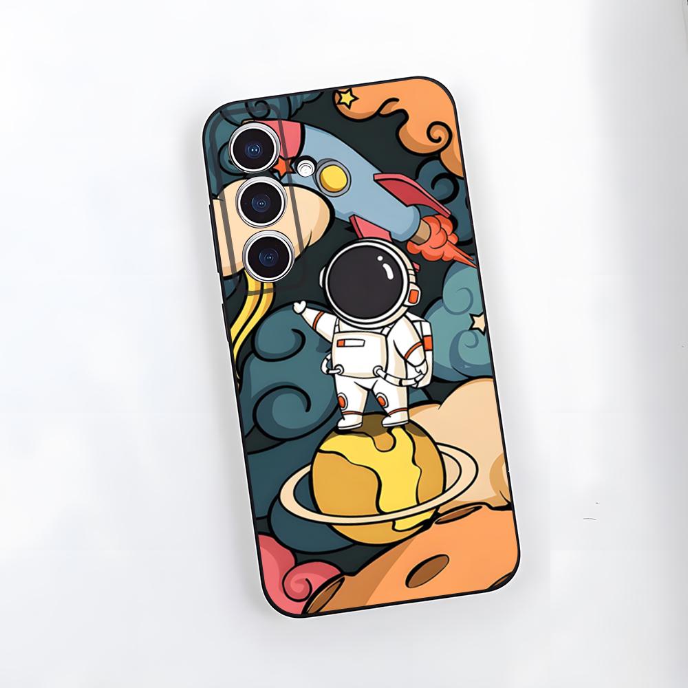 

Hello Astronaut Phone Case For Samsung S26 S25 Plus S20 S20 Plus S22 Ultra S23 FE S21 Plus S21 Ultra Soft Cover Samsung S24