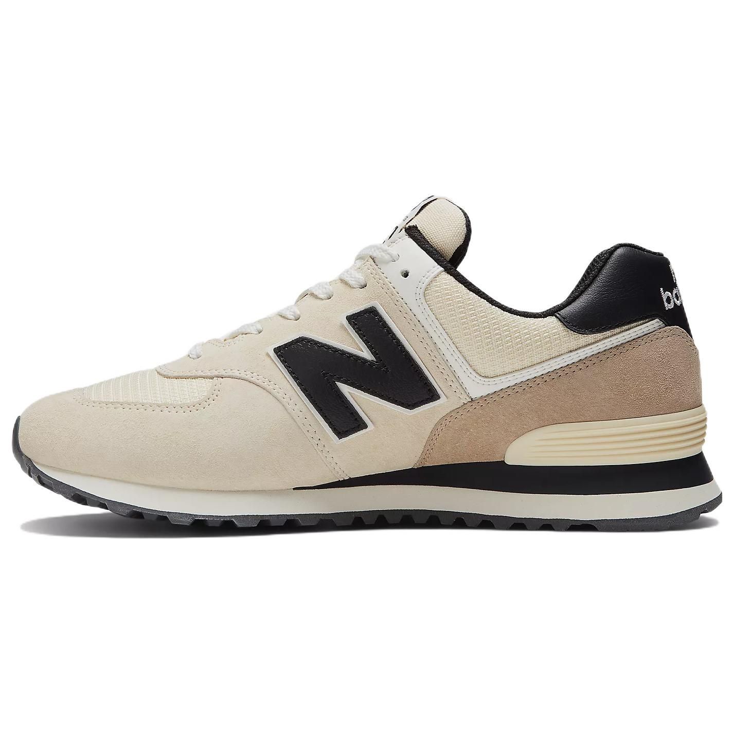 

New Balance 574 Мужские кроссовки с орехом макадамия кремово-черные ML574DW