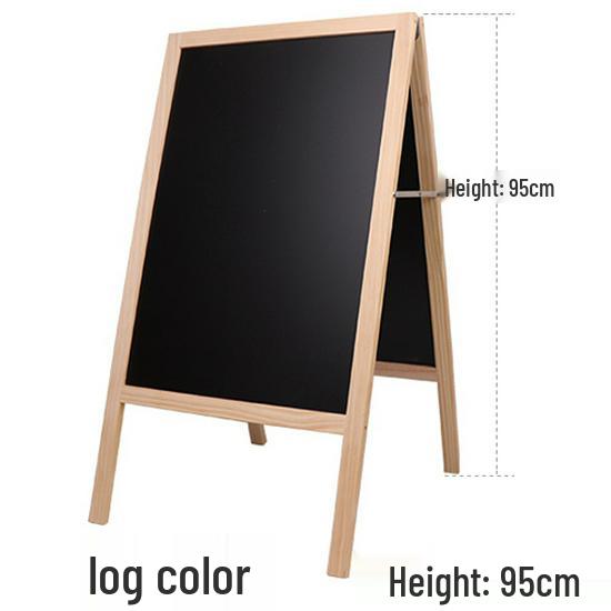 

Double-Sided Wooden A-Frame Blackboard Stand for Outdoor Shop Displays