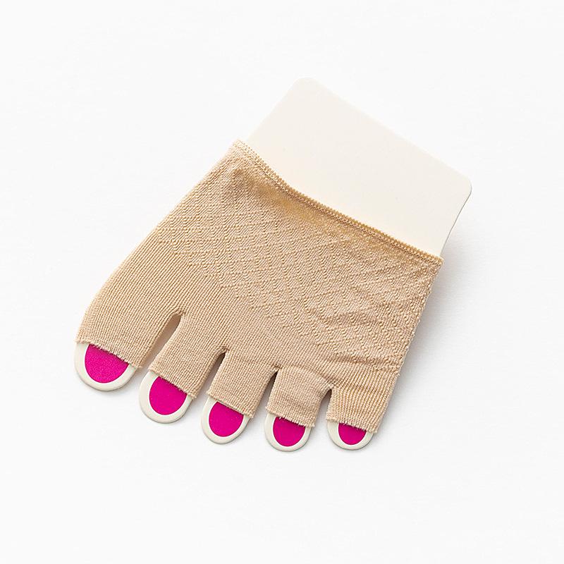 Women's Half-Palm High-Heel Five-Toe Invisible Socks for Sandals