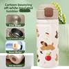 Cartoon Jump Lid Insulated Water Bottle With Stainless Steel Inner For Kids And Students