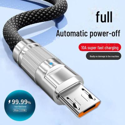 Braided 120W Super Fast Charging USB-C Cable for Apple, Huawei, and Android (6A)
