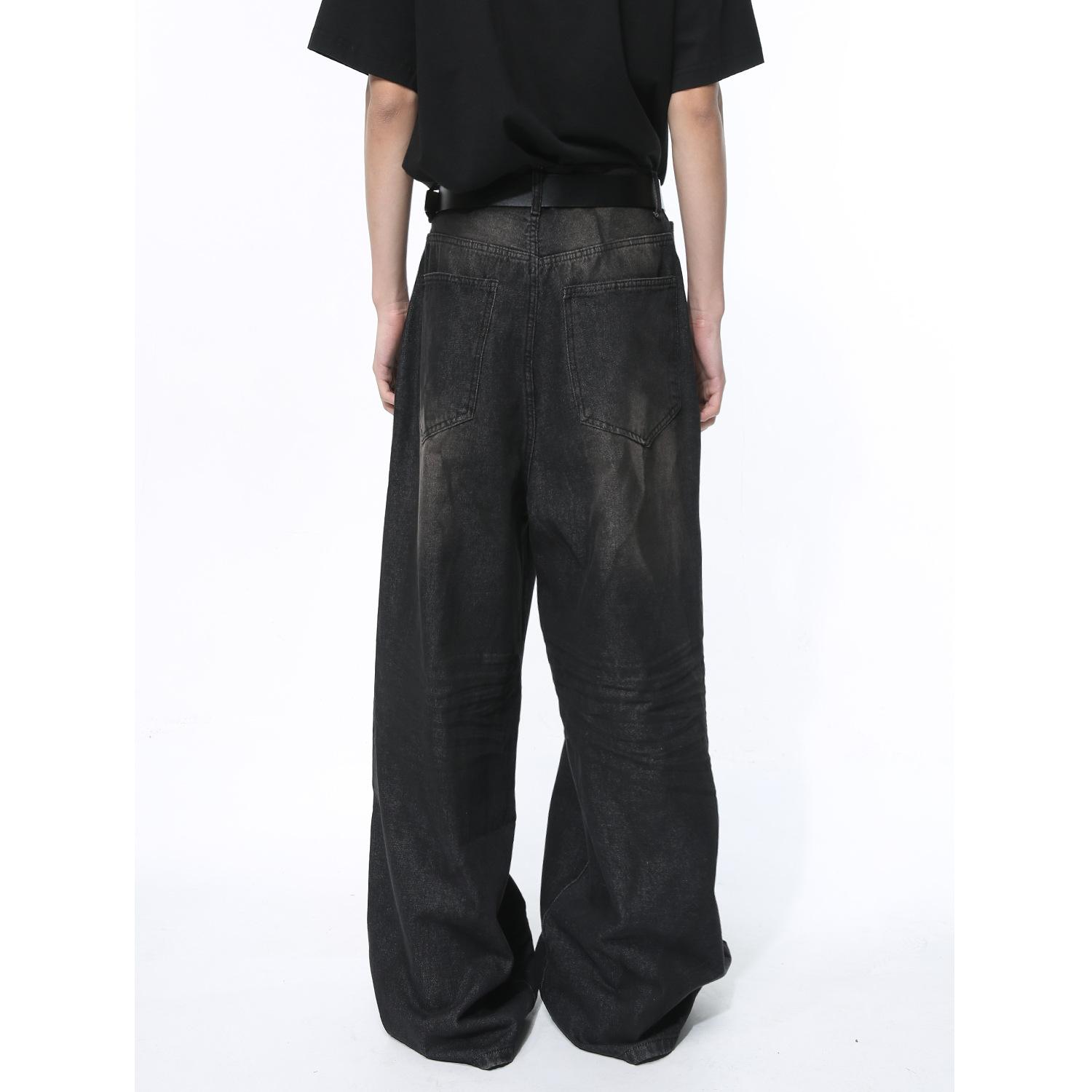 Мужская одежда Новый продукт American High Street Потертые прямые джинсы в стиле ретро — фото 5