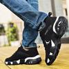 Herrenschuhe Sneakers Leder Dicke Sohle Schuhe Größe Groß