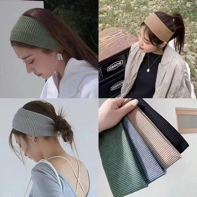 1 Stück Sport Radfahren Gesicht waschen Haarband Weiches koreanisches Baumwollstrick Stirnband für Frauen Mädchen Bandanas Mode Haarschmuck.